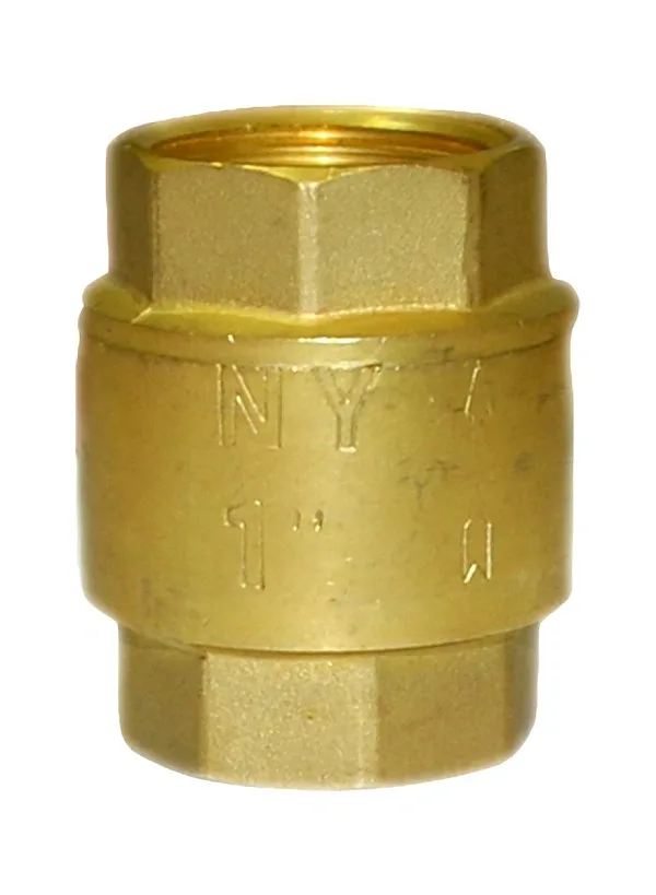 Клапан обратный латунный для воды STH 10303 NY 1/2" ДУ15 РУ16 Н/Н Траб=95 гр., Тмах=110гр., внутр. резьба