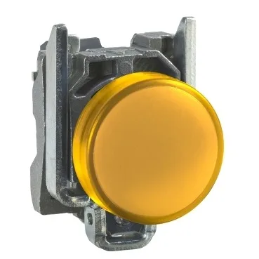 Лампа сигнальная 22мм 24в светодиодная желтая