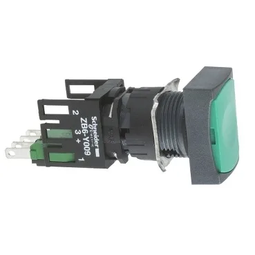 Кнопка Harmony 16 мм² IP65, Зеленый