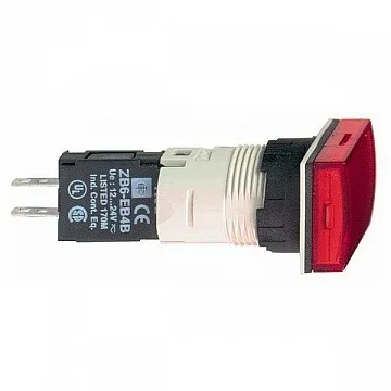 Лампа сигнальная Schneider Electric Harmony, 16мм, 24В, AC/DC, Красный